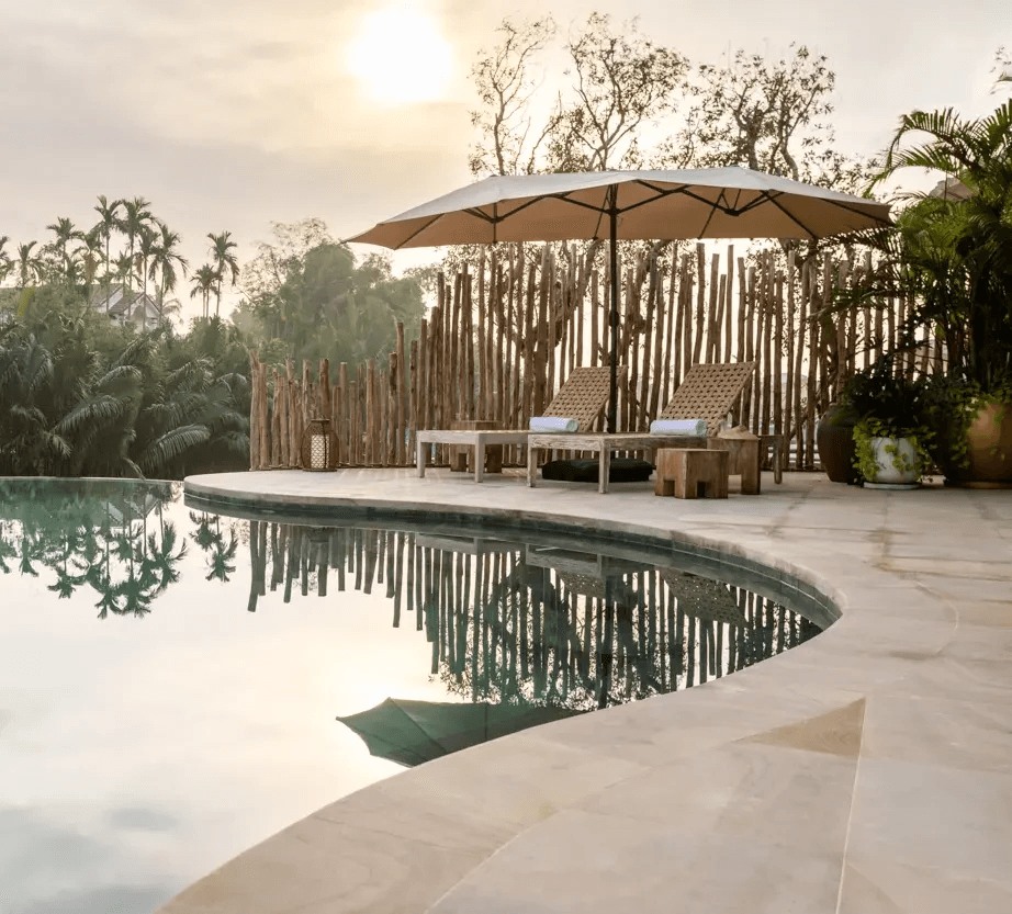 Namia River Retreat pool villa with river view