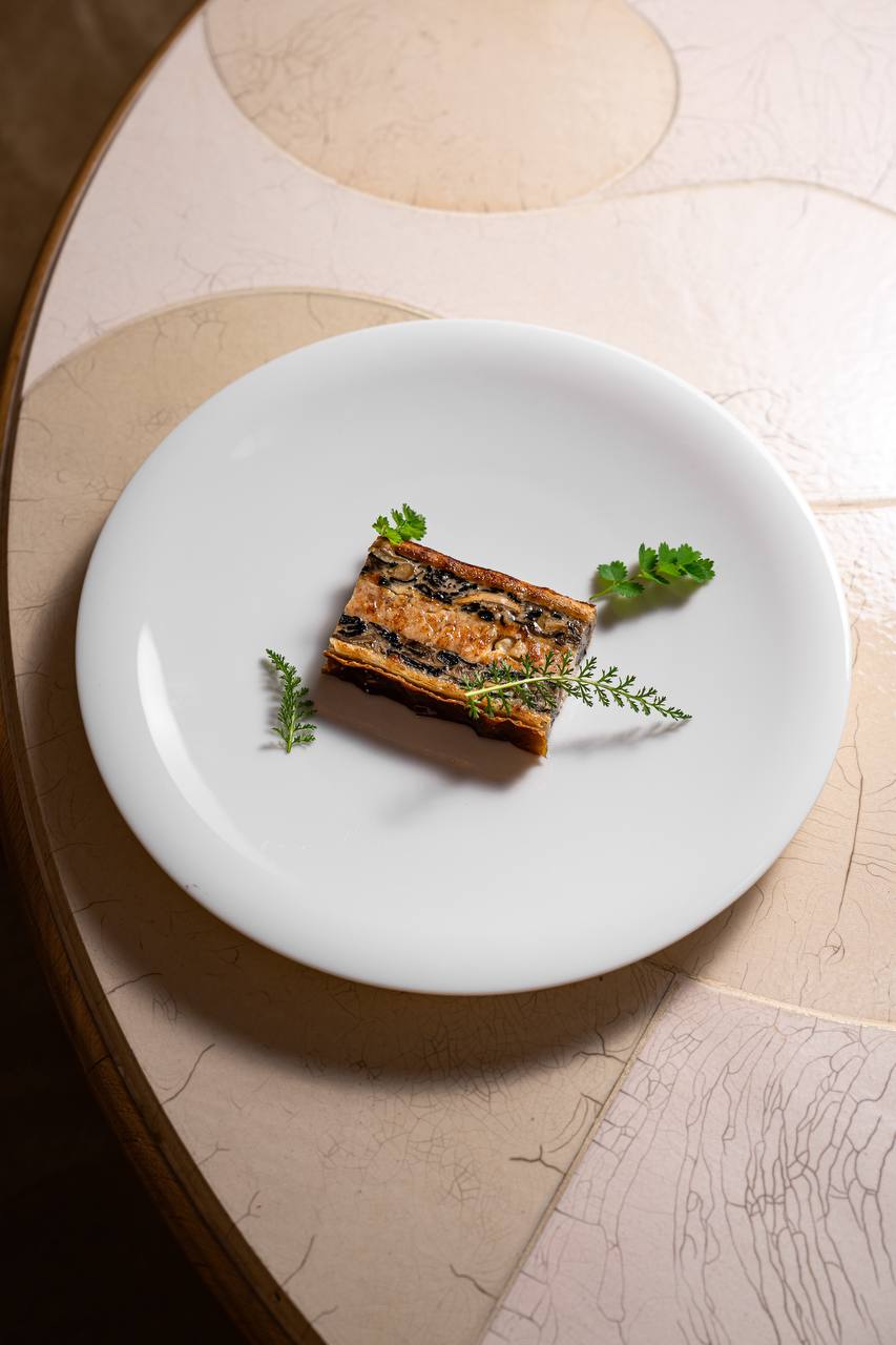 Seasonal dish at Restaurant Anne by Chef Thibault Sombardier