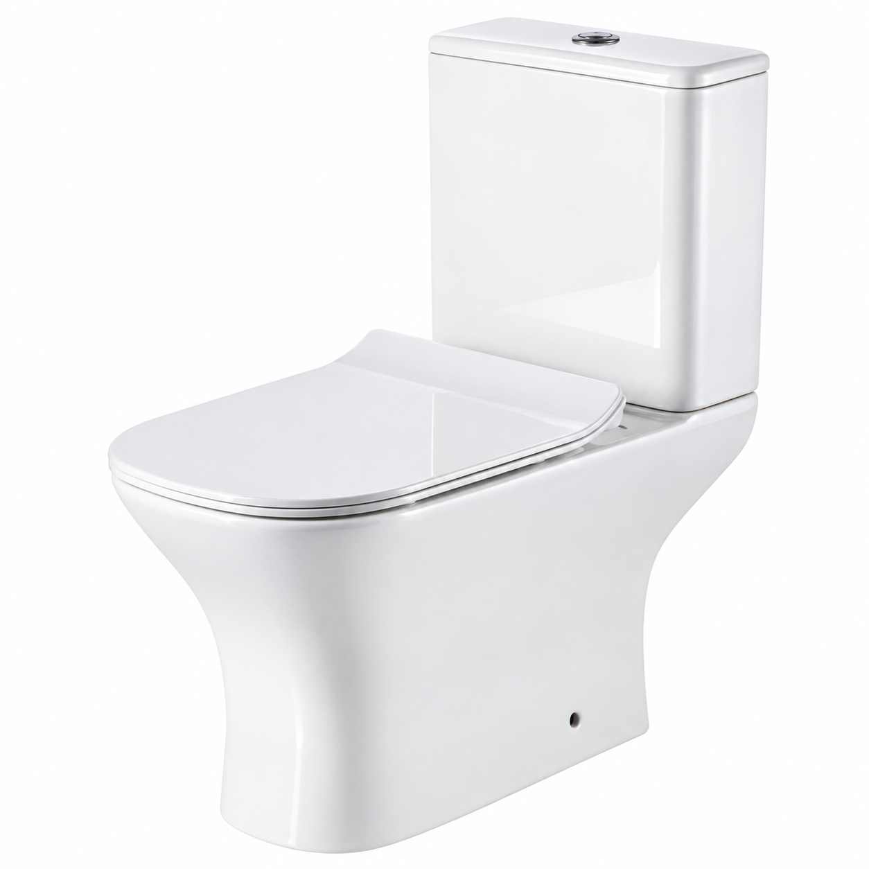 Water Closet Two-Piece WC Opened