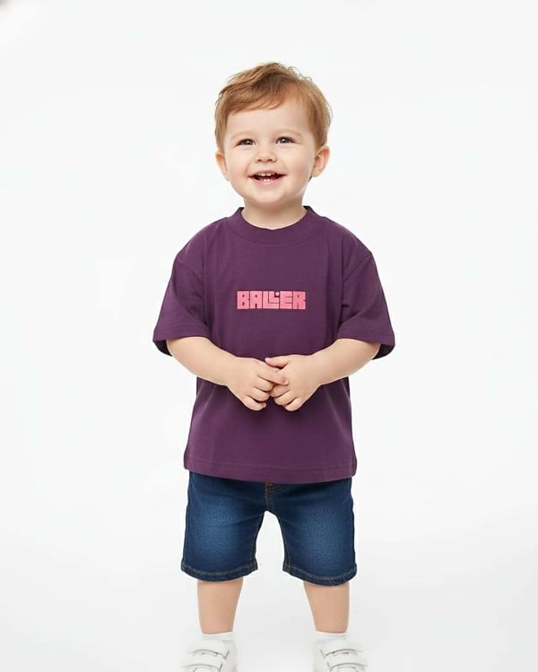 kids t-shirt - Plum (Main view)