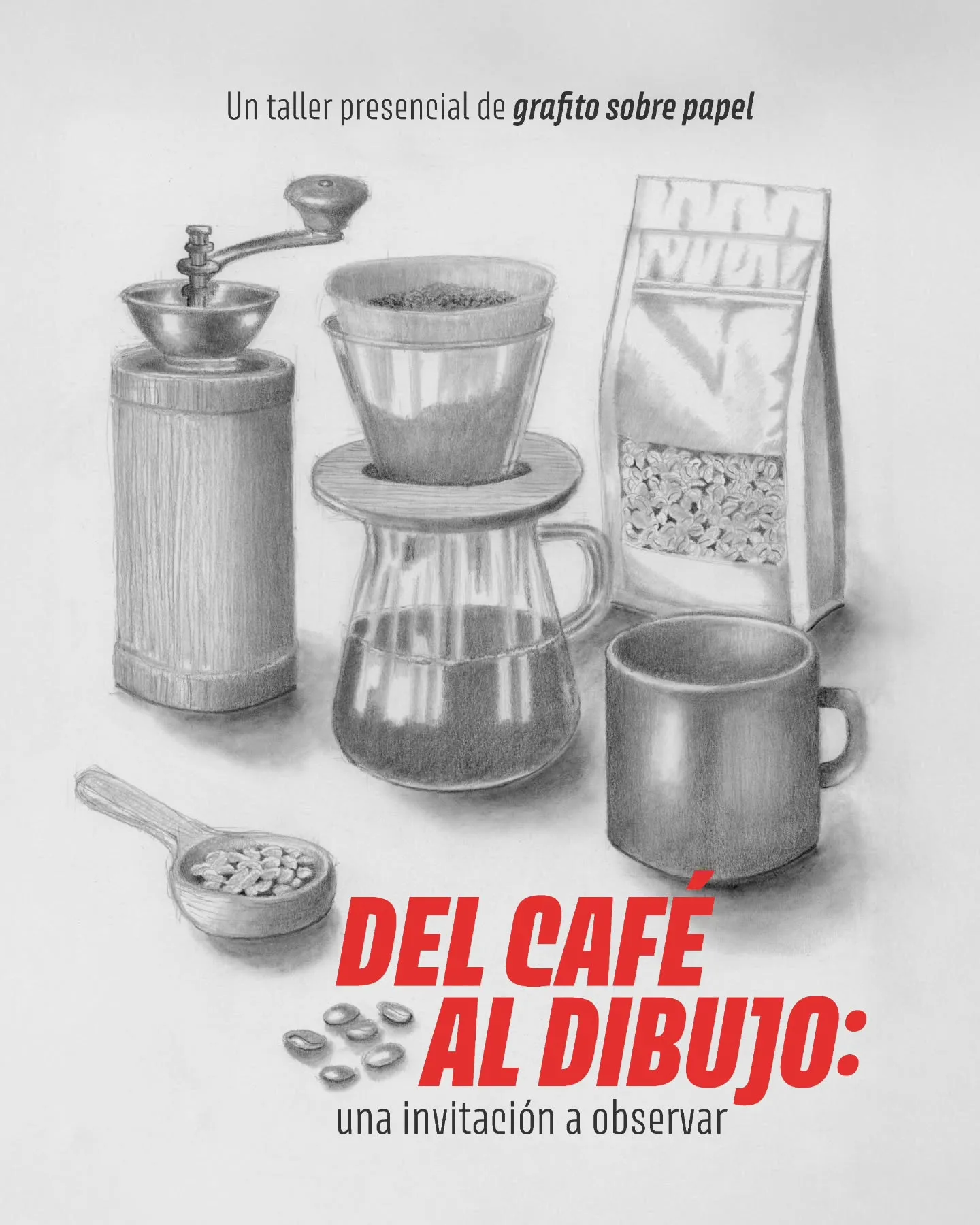 Taller de introducción al dibujo con grafito