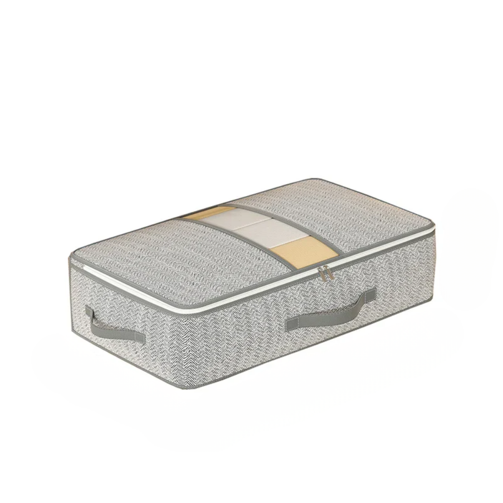 underbed clothing storage box with lid small bedroom organization
