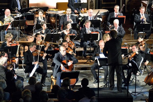 Christophe Beau avec l’Orchestre Symphonique de Bretagne dirigé par Noam Zur en 2015 à Bangor