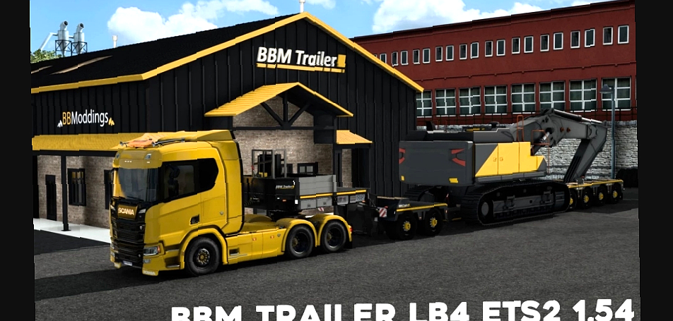 МОД BBM Trailer LB4 v1.0 ДЛЯ EURO TRUCK SIMULATOR 2