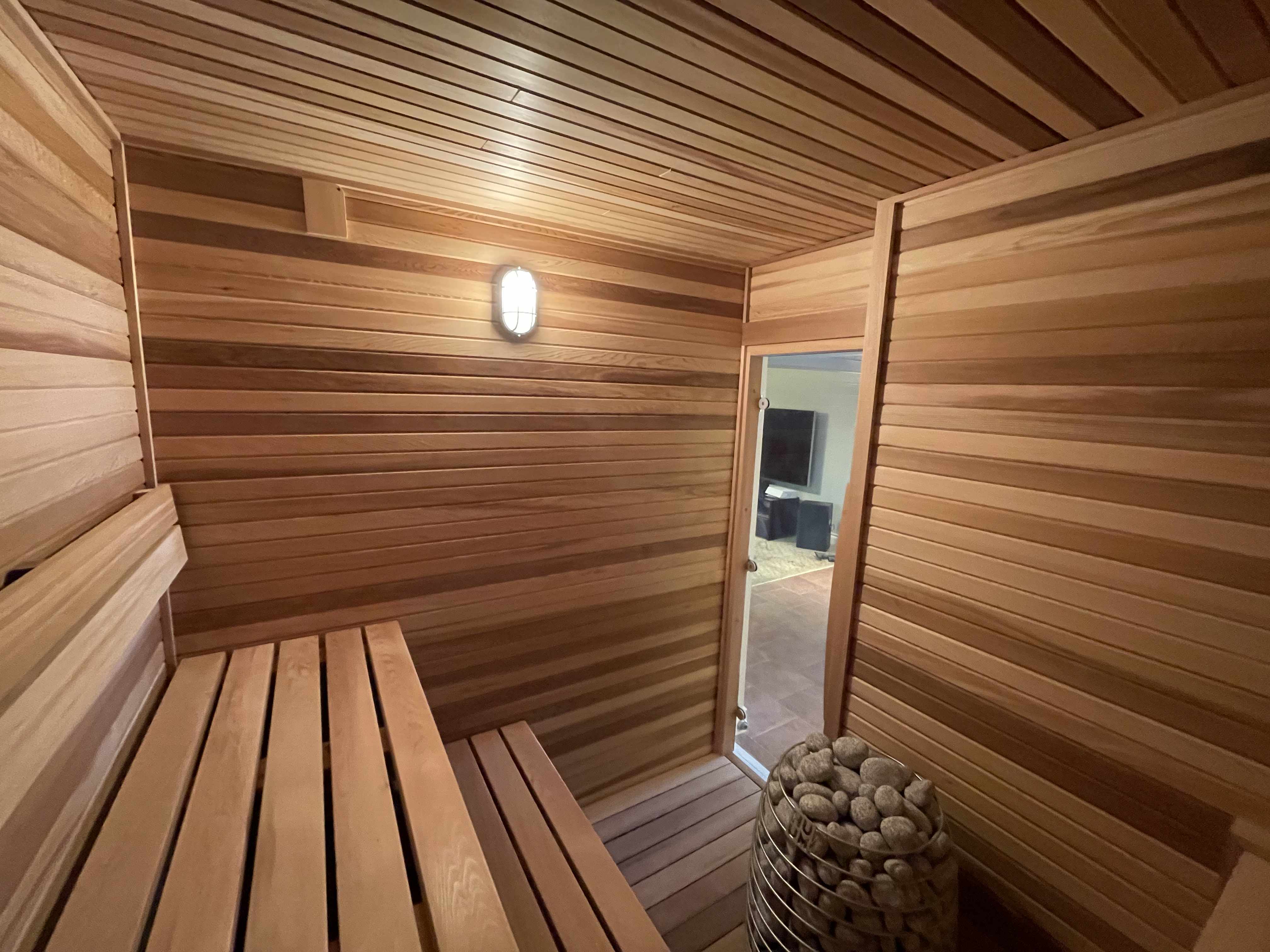 Custom sauna build