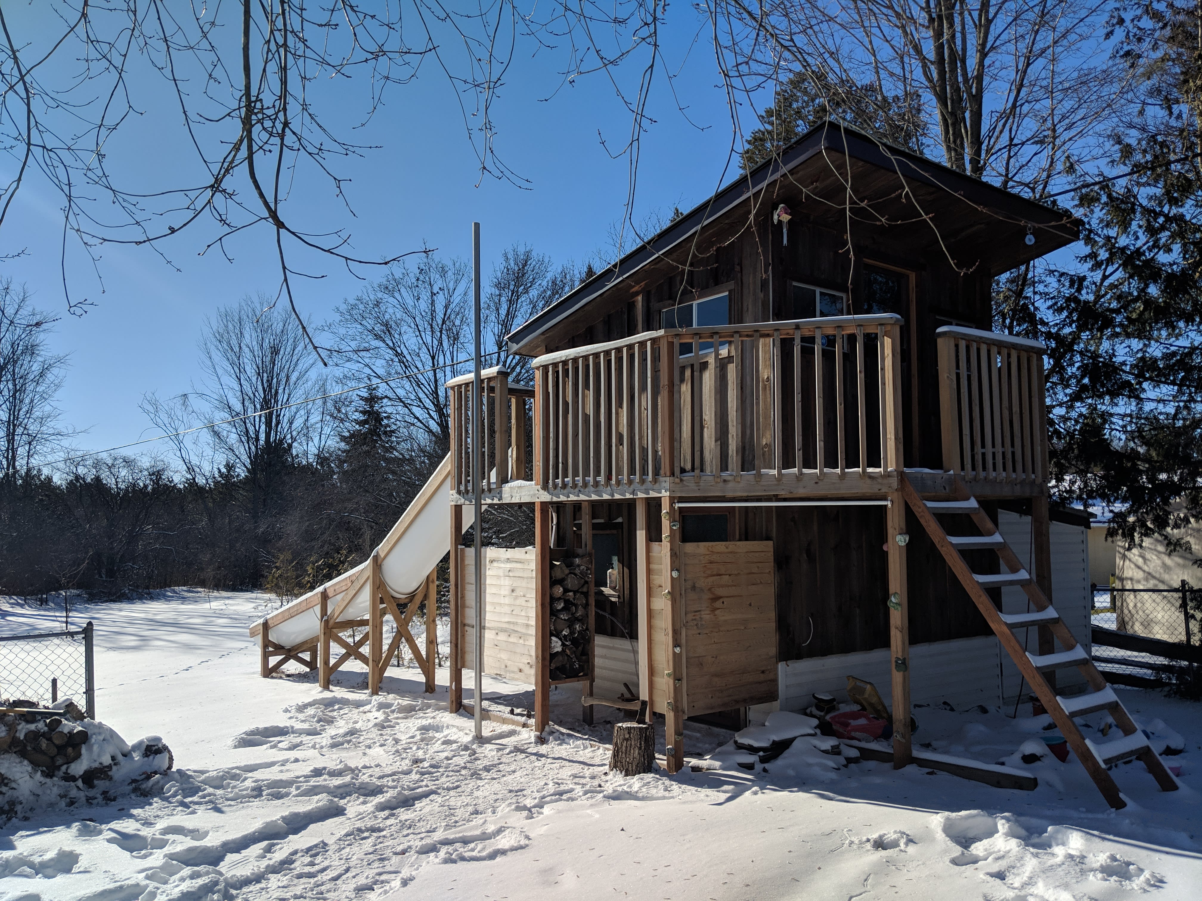 Custom sauna exterior