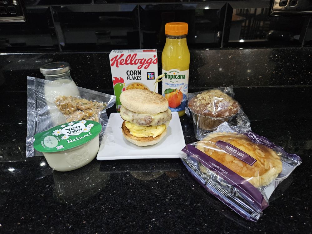 Self-serve breakfast selection in The Hub