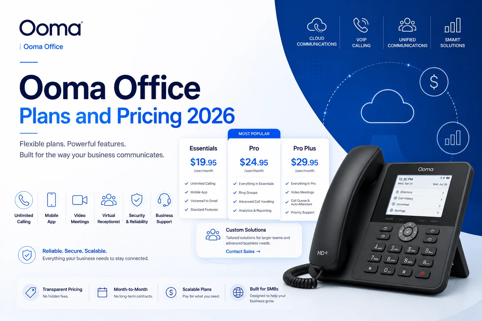 Ooma Office Plans and Pricing 2026