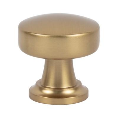 Atlas cabinet knob in Warm Brass