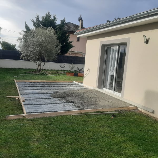 Dalle béton & Carrelage