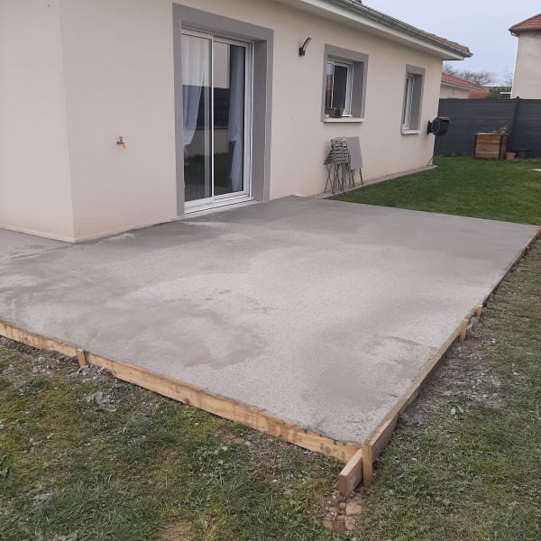 Dalle béton & Carrelage
