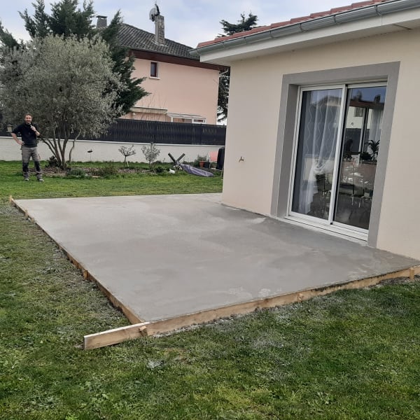 Dalle béton & Carrelage