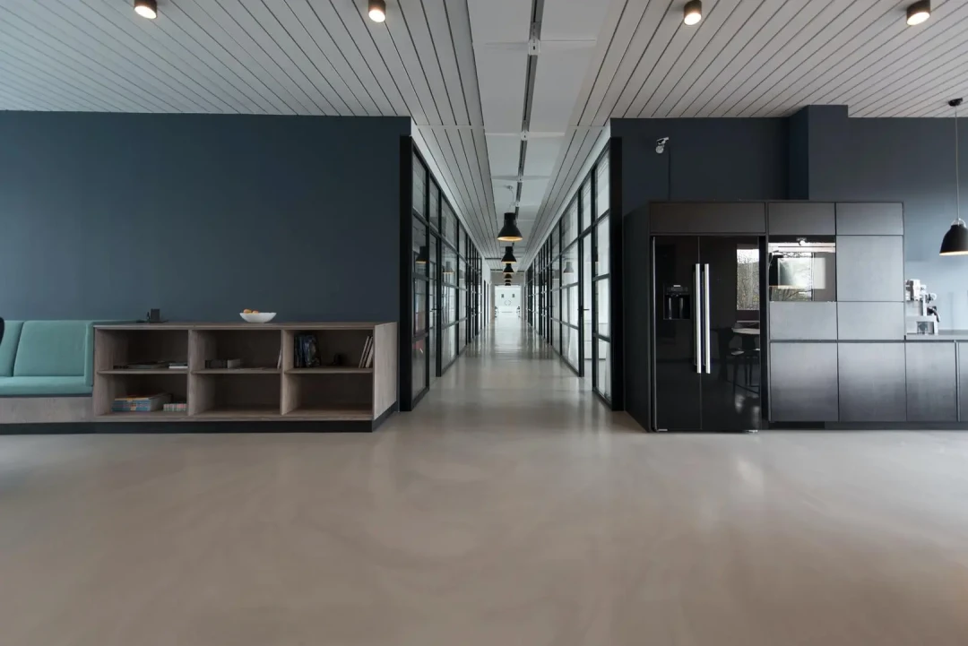 dark office