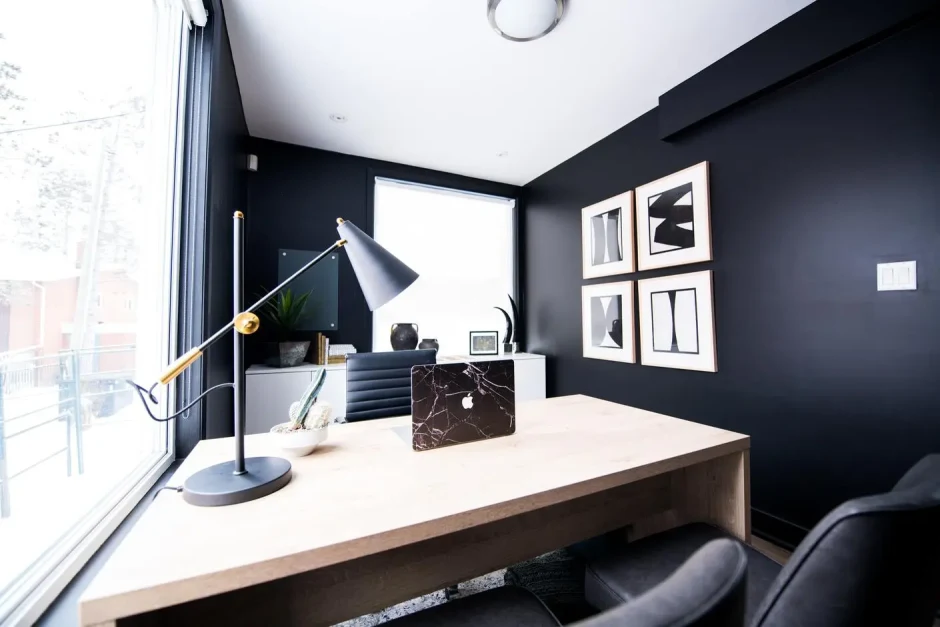 black office