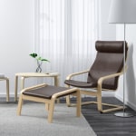 IKEA POANG Footstool, Birch veneer, Glose Robust dark brown