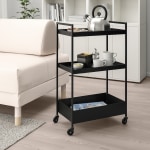 IKEA NISSAFORS Trolley 50.5x30x83cm, Black