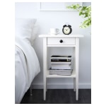 IKEA HEMNES Bedside Table 46x35cm, White Stain