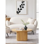 Lifely Tate Ripple Coffee Table, Natural