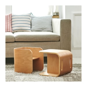 Alpaka Joy Kids Stool, Plywood, Birch