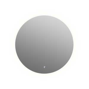 Aruvo Arled Round LED Acrylic Frame Bathroom Mirror with Demister 800mm