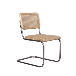 BohoBoho Gronadal Cantilever Chair, Natural, 46x50x79cm, Set of 2