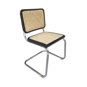 BohoBoho Gronadal Cantilever Chair, Black, 46x50x79cm, Set of 2
