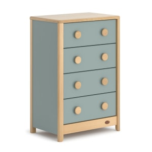 Boori Byron Kids 4 Drawer Chest, Blueberry and Beech