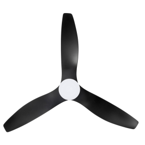 Brilliant BAHAMA Smart WiFi 52in. DC Ceiling Fan with Light, Black