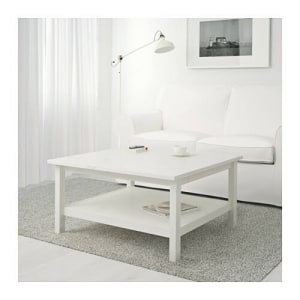 IKEA HEMNES Coffee table 90x90cm White stain White
