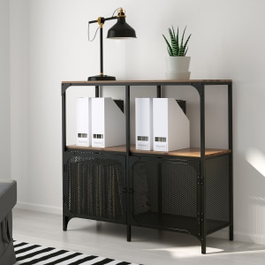 IKEA FJALLBO Shelving Unit 100x95cm, Black