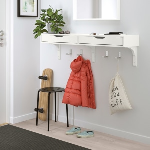 IKEA EKBY ALEX Shelf with drawers 119x29cm White