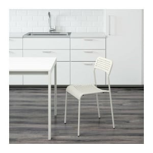 IKEA MELLTORP ADDE Table, 2 Chairs, White