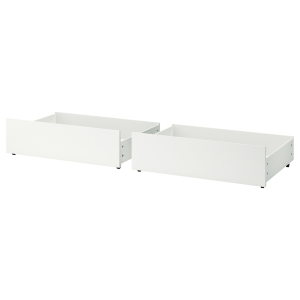 IKEA MALM Bed storage box for high bed frame 200cm White 2 pack