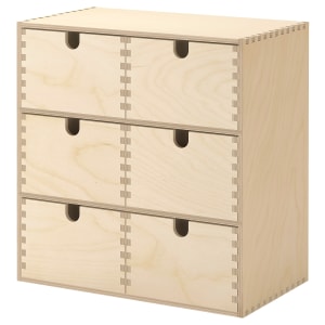 IKEA MOPPE Mini chest of drawers 31x18x32cm Birch plywood