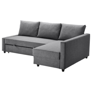 IKEA FRIHETEN Corner Sofa-bed with Storage 230x151x66cm, Skiftebo Dark Grey