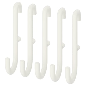 IKEA SKADIS Hook, White / 5 pack