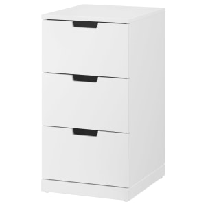 IKEA NORDLI Chest of 3 drawers 40x76cm White