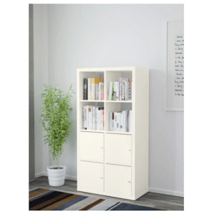 IKEA KALLAX Shelving unit with doors 77x147CM White