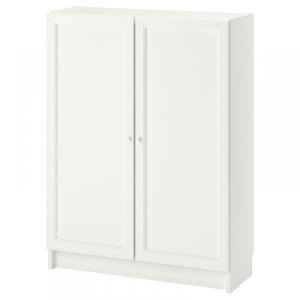 IKEA BILLY/OXBERG Bookcase with Doors 80x30x106cm, White