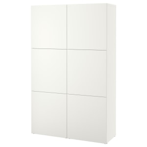 IKEA BESTA Storage Combination with Doors 120x42x193cm, White