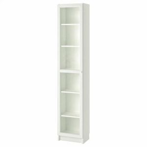 IKEA BILLY/OXBERG Bookcase with Glass Door 40x30x202cm, White, Glass