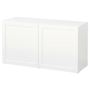 IKEA BESTA Shelf Unit w Doors, WH 120x42x64 cm