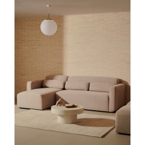 Kave Home Neom 3-Seat Modular Sofa with Chaise, Beige