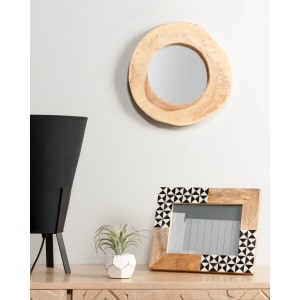 Kave Home KALB Teak Wood Accent Mirror