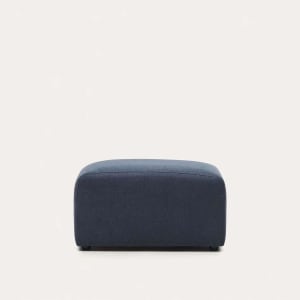 Kave Home NEOM Ottoman, Blue, 75x65x40