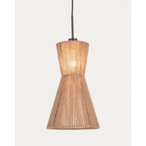 Kave Home CRISTA Jute Pendant Light Shade, 25x25x41cm