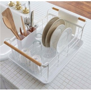 Kitchenshop Dish Drainer, White