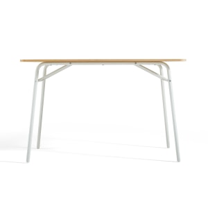 Linspire Nexus Dining Table, Natural & White