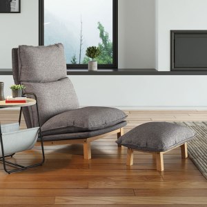 Linspire Saffron Lounge Chair, Grey
