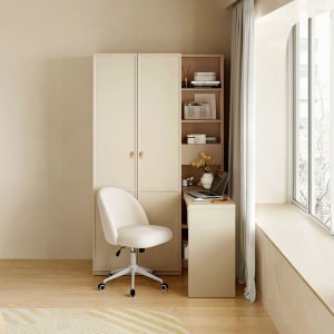 Linspire Haven 2-Door Wardrobe with Desk and Chair Set